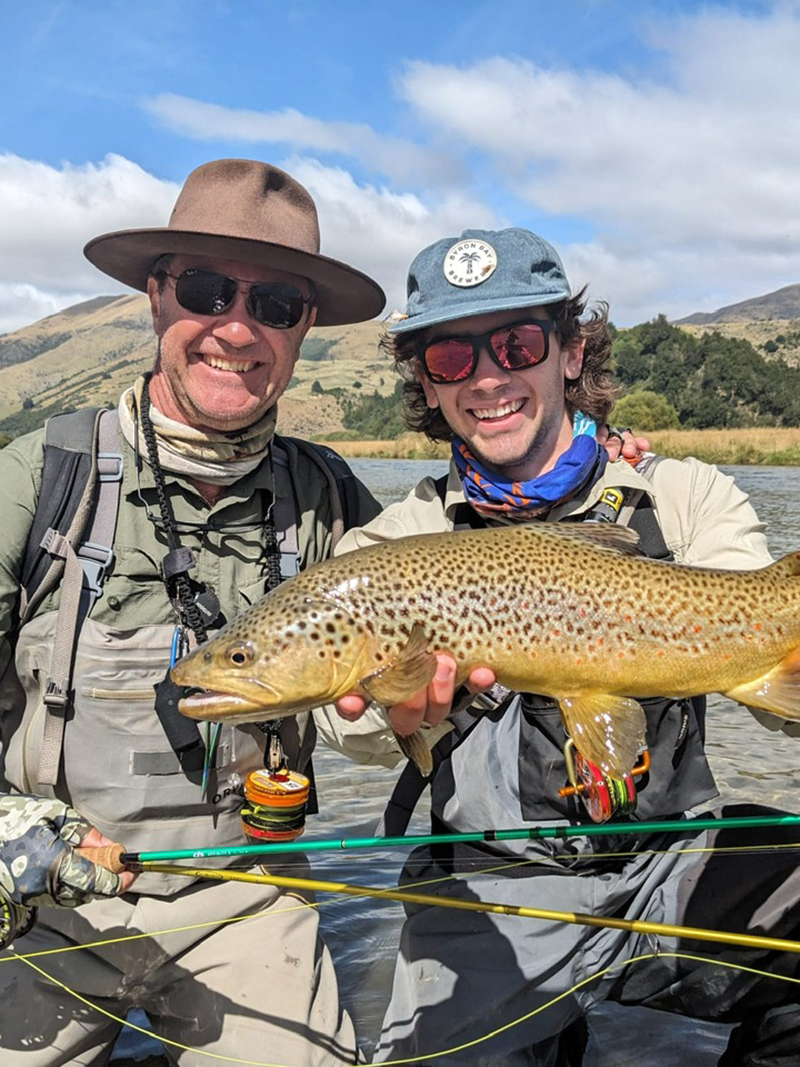 Southland trout river near Lumsden, New Zealand